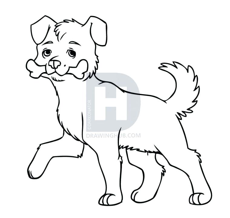 760x720 Draw Dog Running