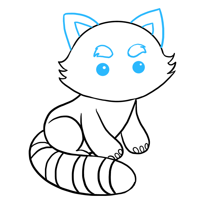 680x678 How To Draw A Red Panda