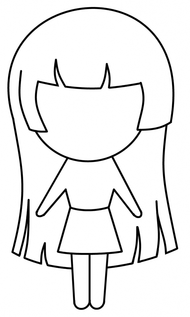 616x1024 Girl Clipart Easy