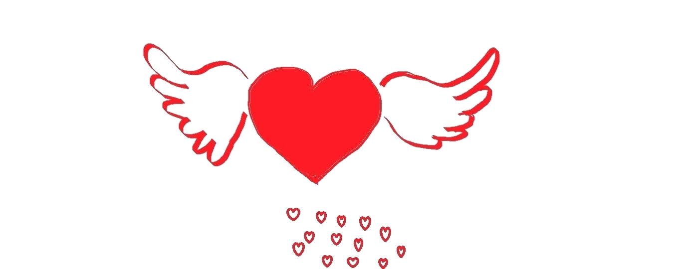 1359x540 Drawing Of Hearts With Wings Free Pencil Drawings Of Hearts