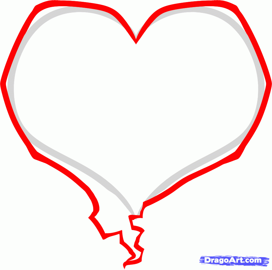 914x908 Draw A Love Heart, Love Heart, Step