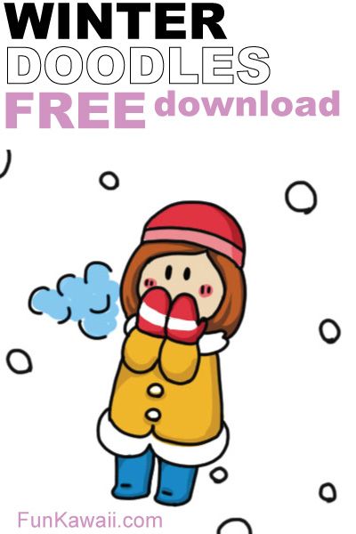 400x600 Let's Draw Winter Doodles