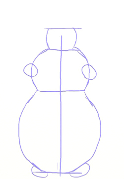 250x359 How To Draw A Snowman Easy