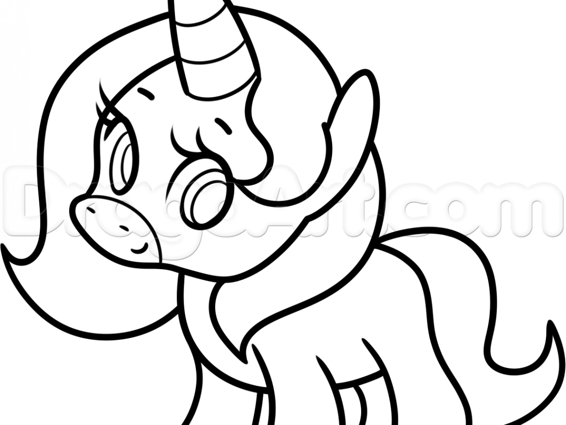 1152x864 Marvelous How To Draw Unicorn Head Step