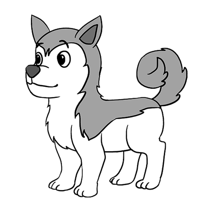 680x678 How To Draw A Husky