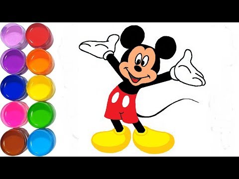 480x360 How To Draw Mickey Mouse Disney Tutori