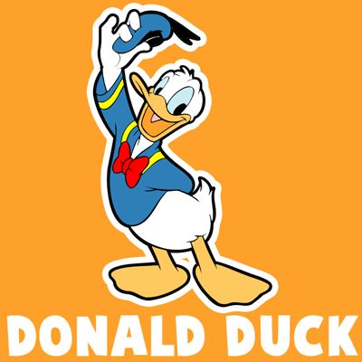 400x400 How To Draw Disney's Donald Duck With Easy Step