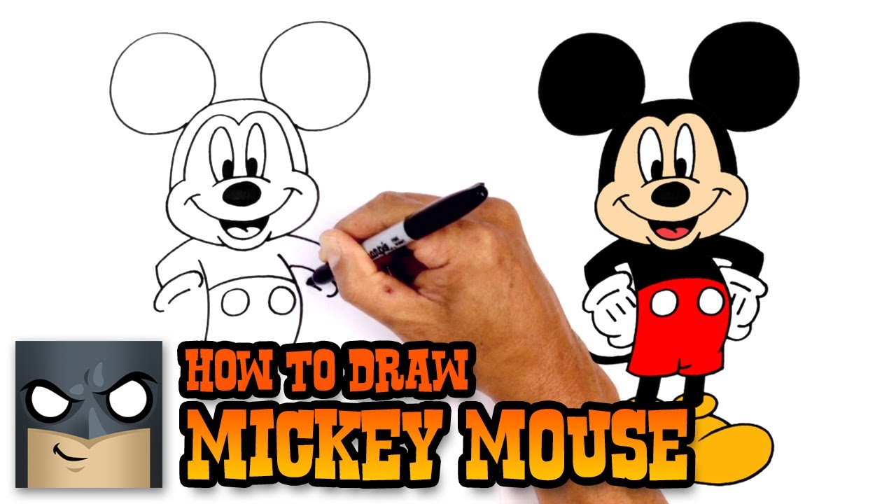 1280x720 How To Draw Mickey Mouse Disney