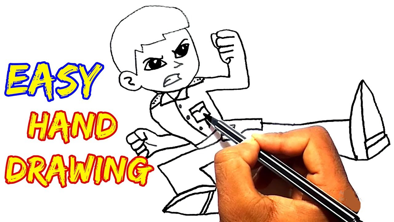 1280x720 how to draw little singham easy
