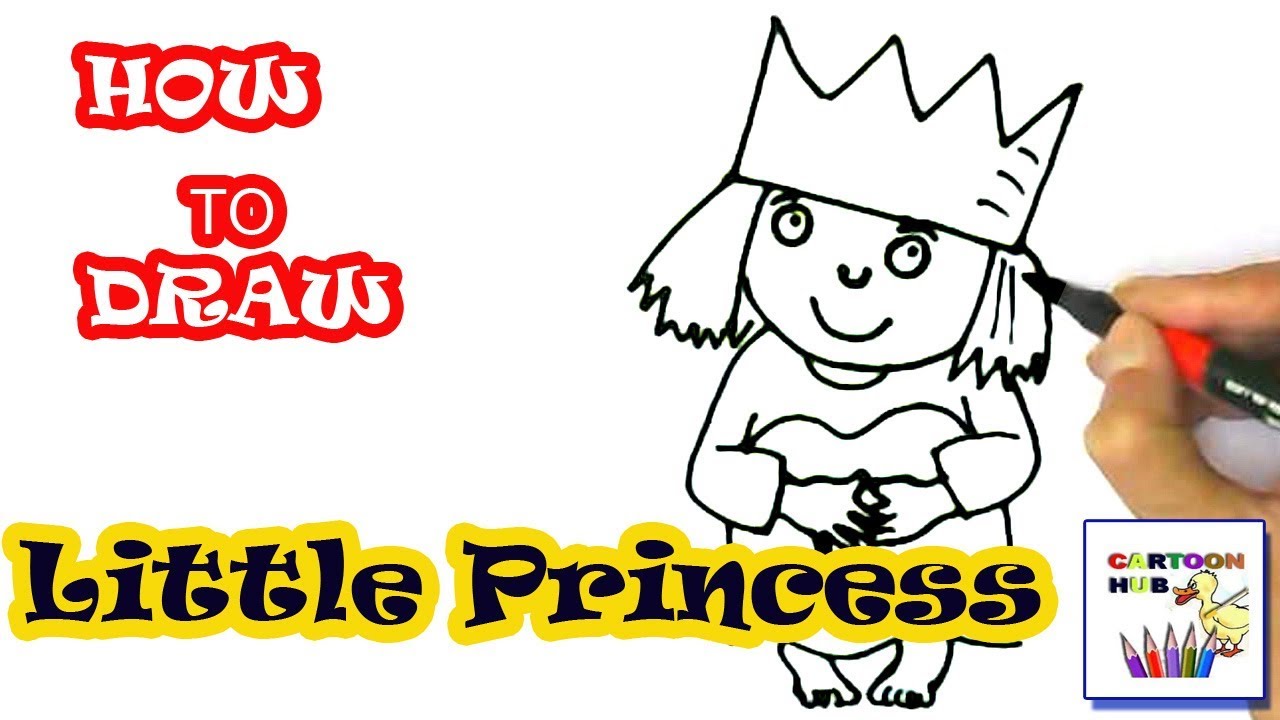 1280x720 How To Draw Little Princess In Easy St Step
