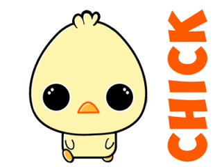 320x240 Cute Little Animals To Draw How To Draw A Cartoon Chibi Ba Chick