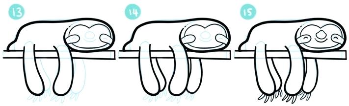 711x217 Drawings Of Sloths Cute Sloth Drawing Tumblr