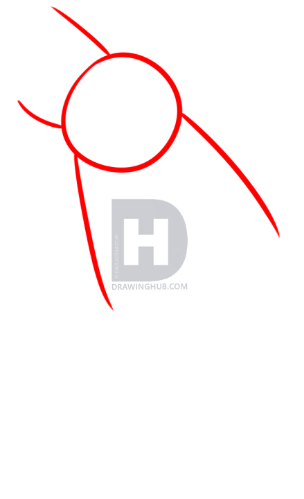 439x720 Drawing A Wolf Dreamcatcher, Step