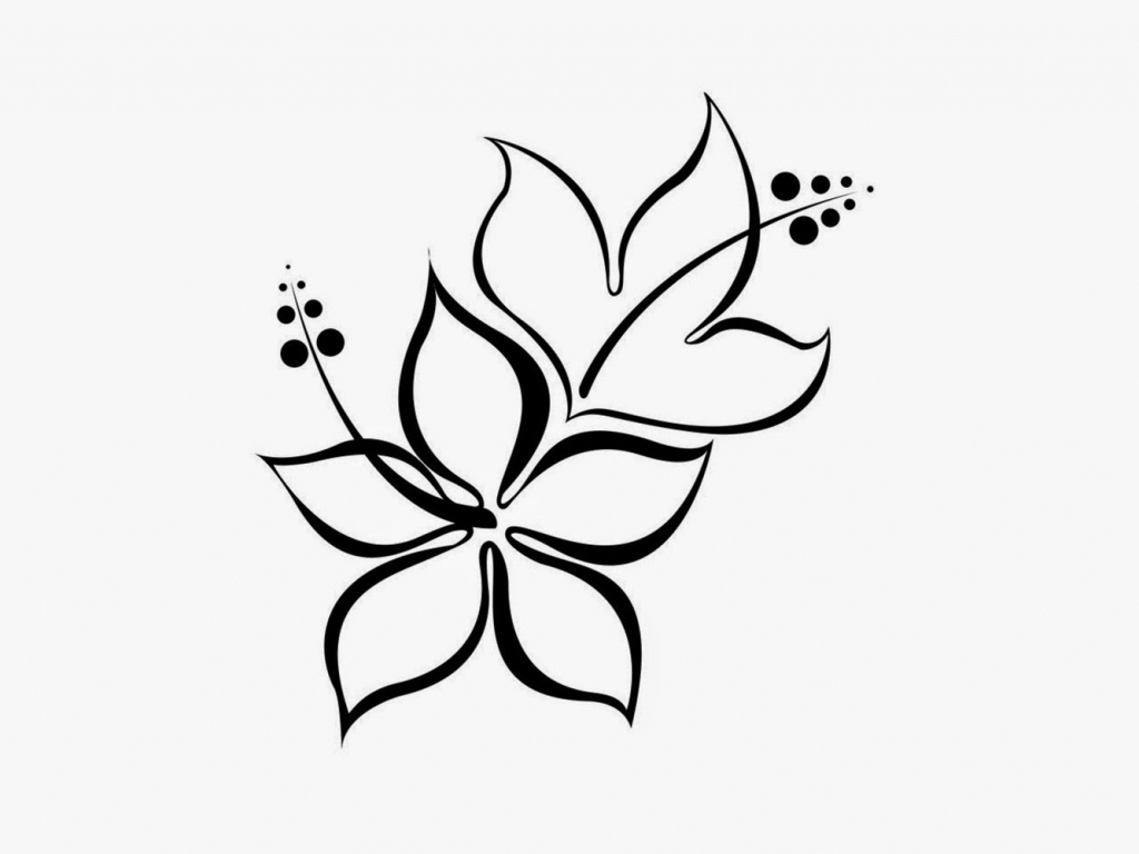 1024x768 Easy Flower Drawing Tutorials And Flower Drawing Tutorial Easy
