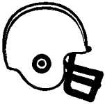 151x150 Simple Football Helmet Drawing