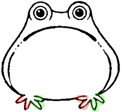 250x230 How To Draw Frogs With Step