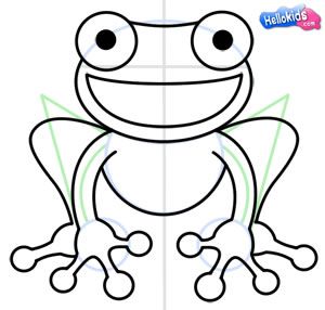 300x286 How To Draw Frog Creation Stuff Frog Drawing, Red Eyed