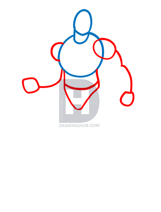 548x720 how to draw drax the destroyer, guardians of the galaxy, step