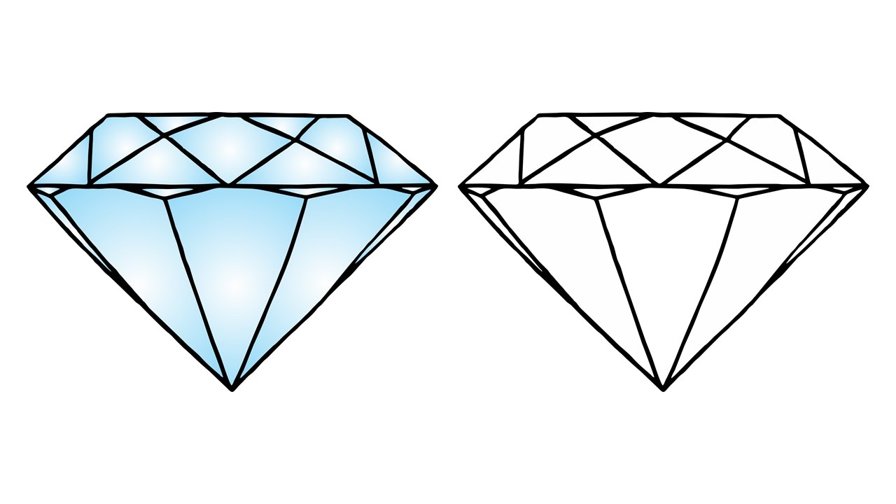 1280x720 How To Draw A Diamond