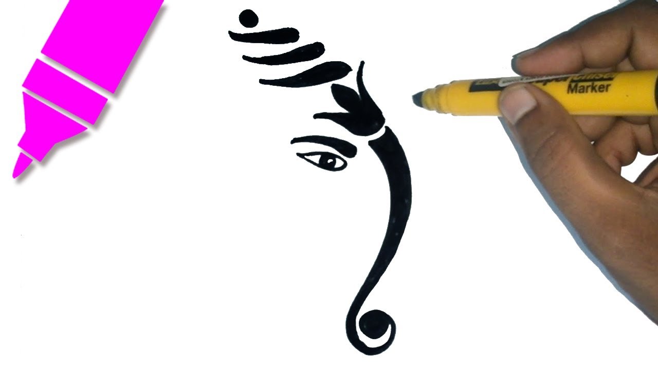 Easy Ganesh Drawing | Free download on ClipArtMag