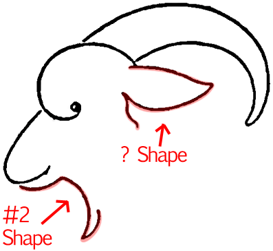 397x366 How To Draw A Goat Face With Easy Step