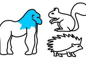 300x210 Simple Gorilla Drawing Easy Drawing Lessons