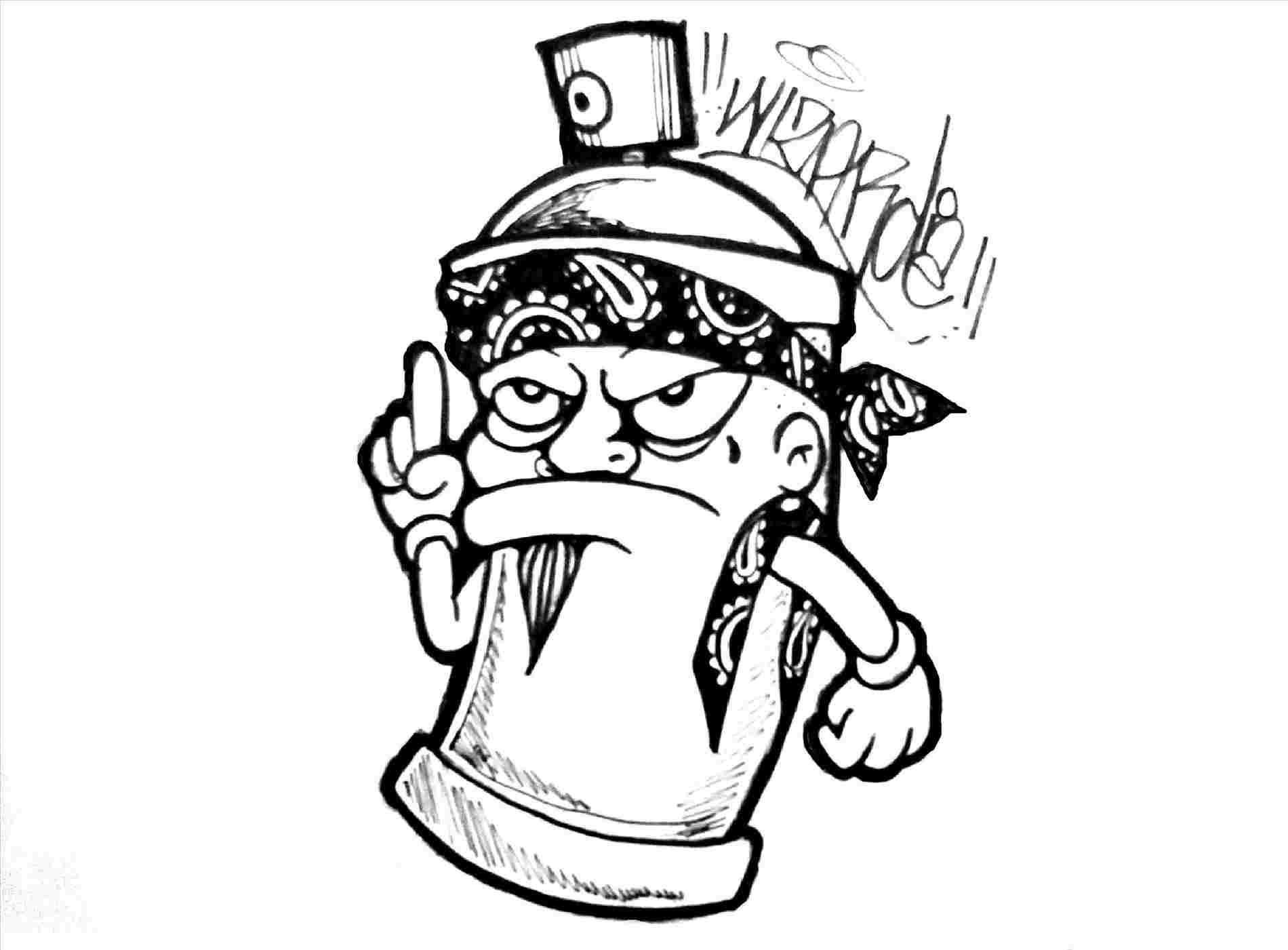 1900x1401 Gangster Easy Graffiti Drawings