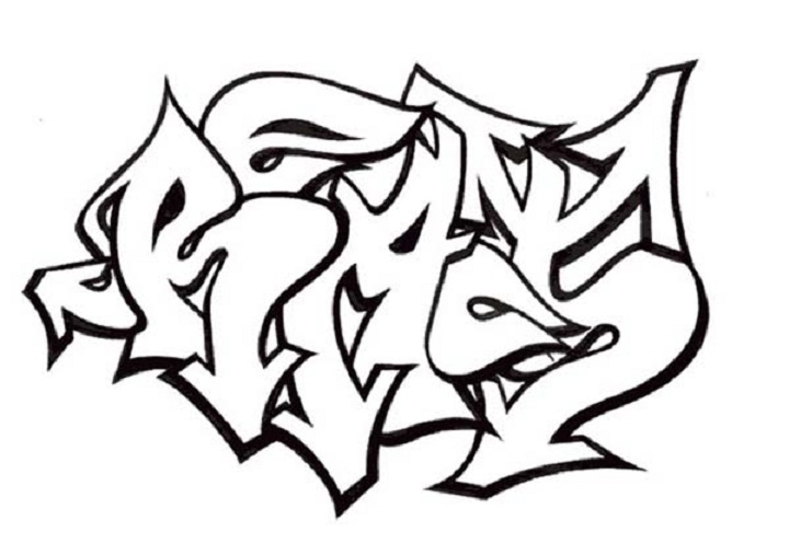 720x507 Cool Easy Graffiti Words Drawings