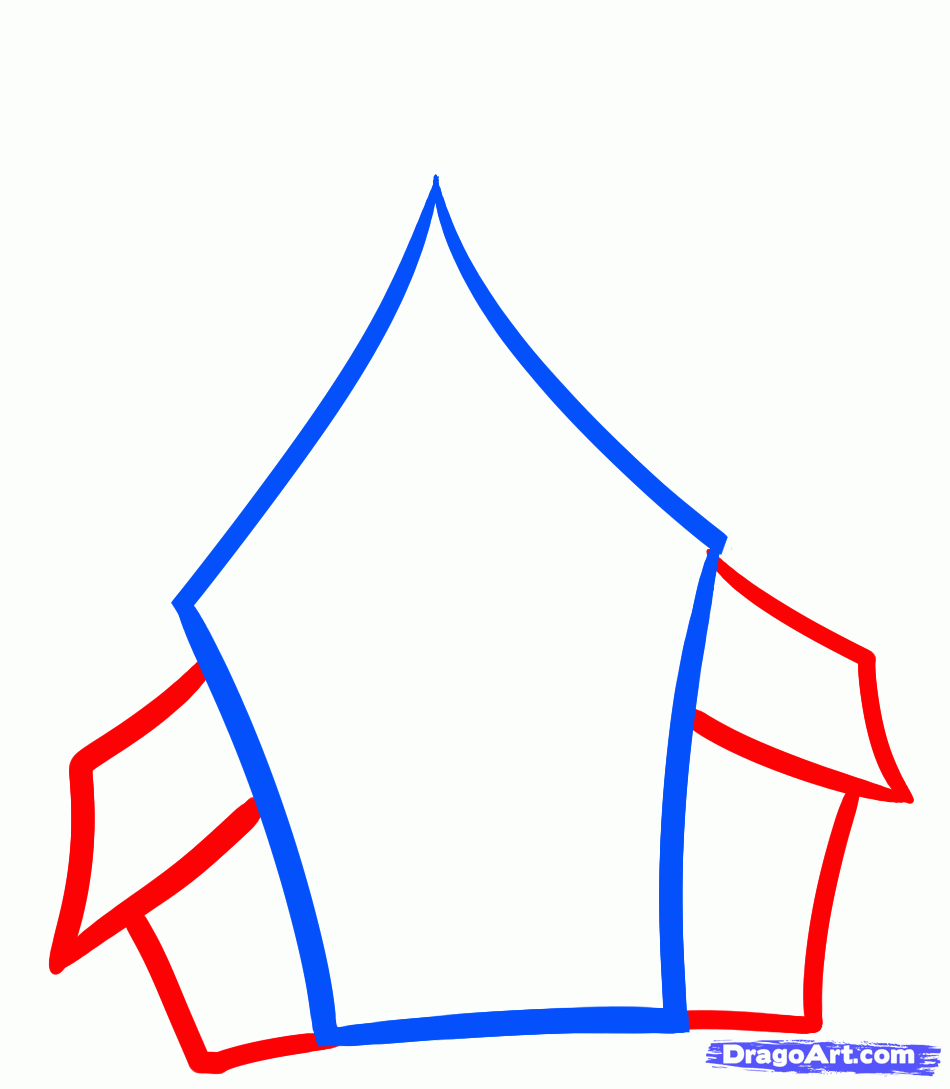 950x1089 How To Draw A Haunted House For Kids, Step