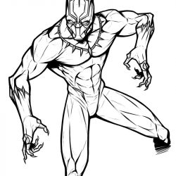 250x250 Black Panther Drawing Pictures Cute Fanart Face In Pencil Avengers