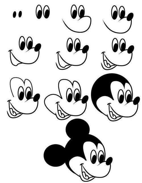 500x643 Mickey Mouse Art Drawings, Cartoon Drawings, Disney Drawings