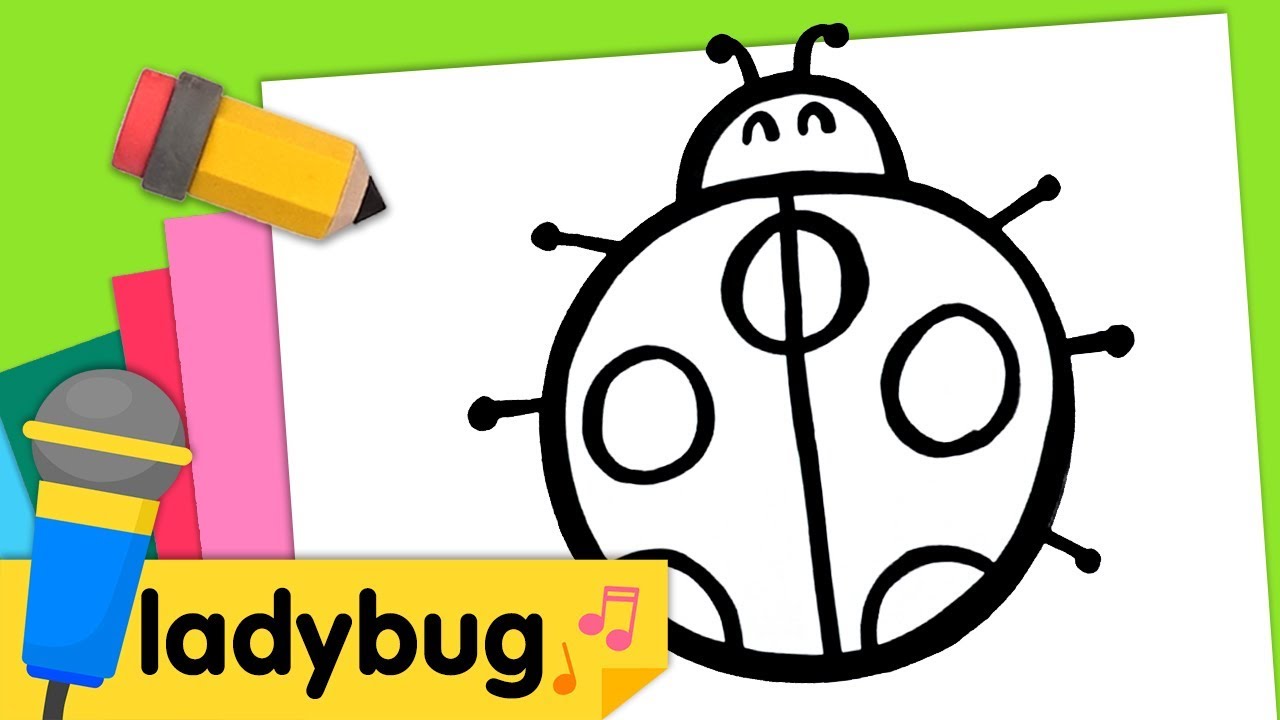 Easy Ladybug Drawing