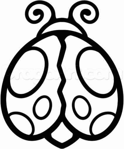 423x507 How To Draw A Gothic Ladybug