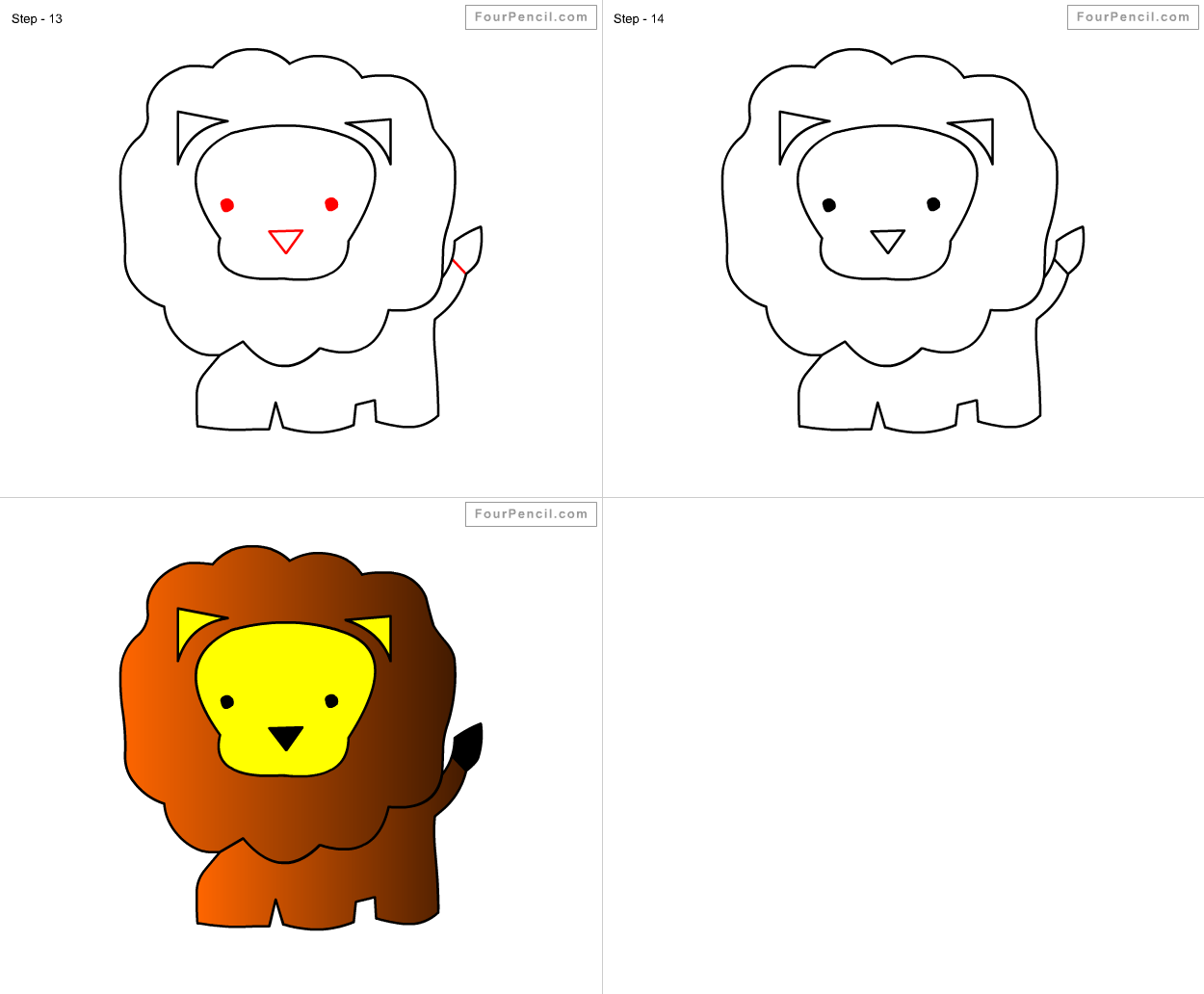 1250x1032 How To Draw Wild Animal For Kids Step