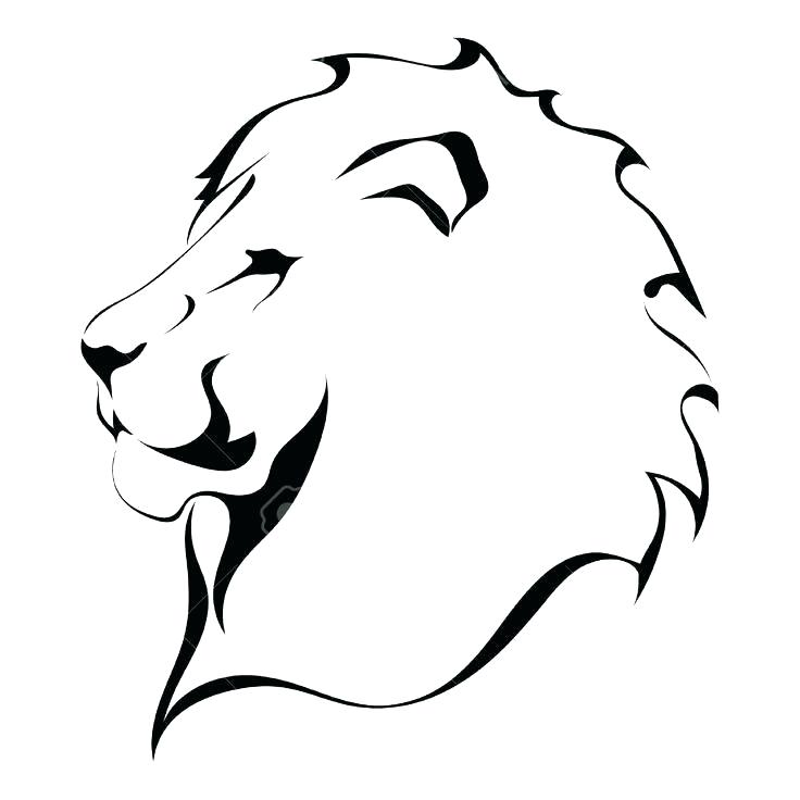 736x736 Simple Lion Drawing Sign Up To Join The Conversation Lion Simple