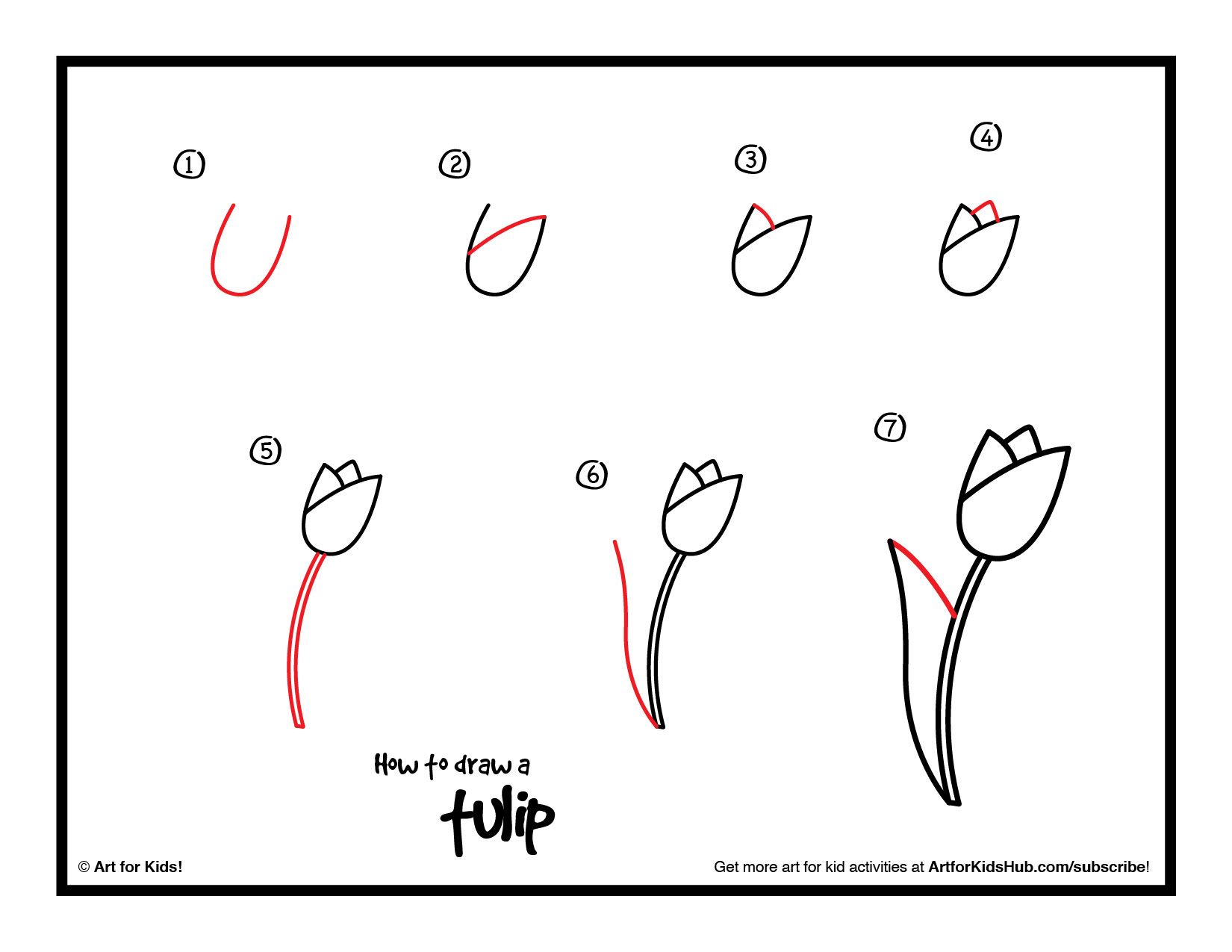 1650x1275 How To Draw Three Spring Flowers