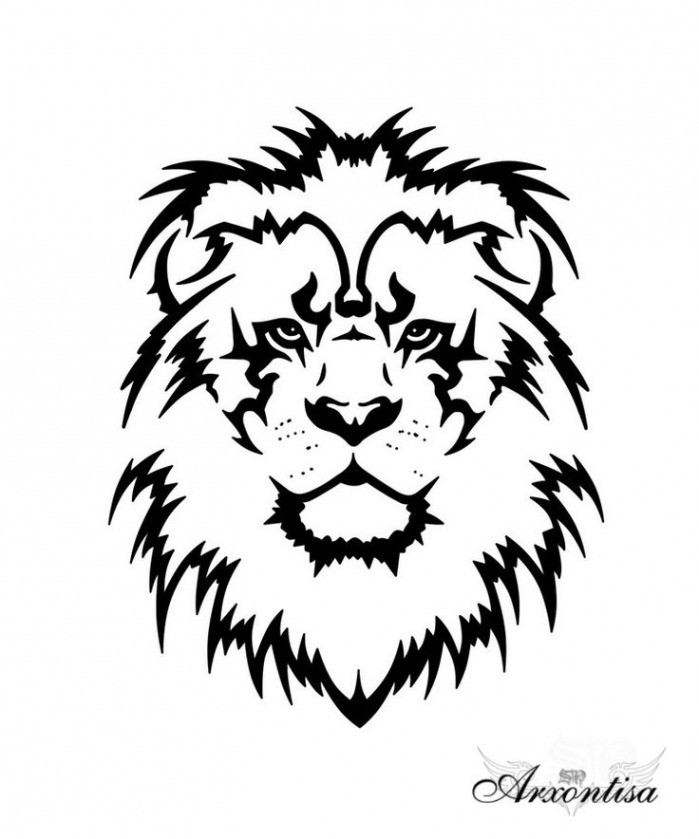 699x839 How To Draw A Lion Head Easy