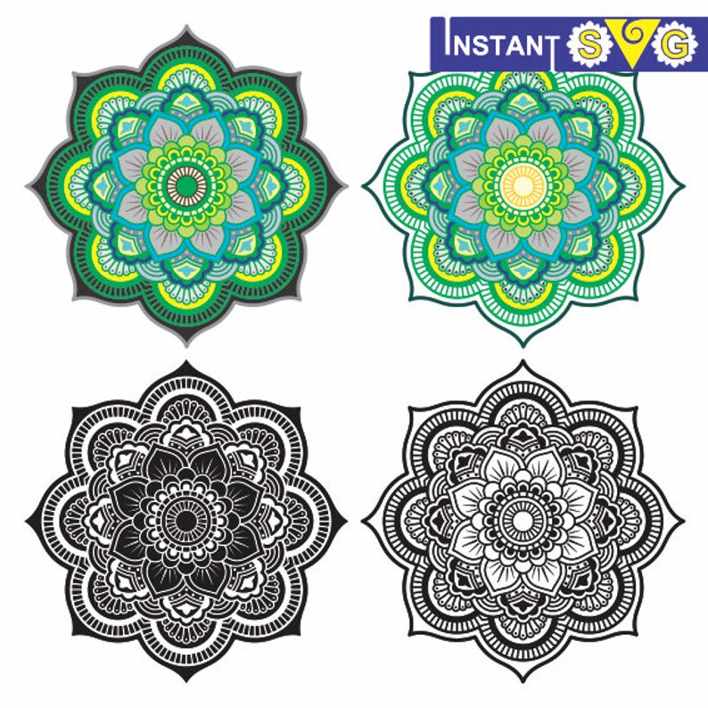 794x794 Mandala Clipart Iron On Transfer Laser Cutting And Etsy
