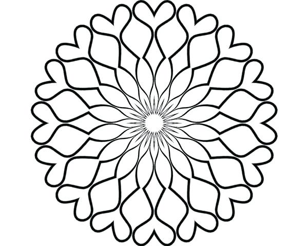 600x480 Simple Mandala Design Designs To Print Henna Coloring Pages Lovely