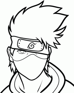 243x302 How To Draw Kakashi Easy Step Artsy Fartsy In Naruto
