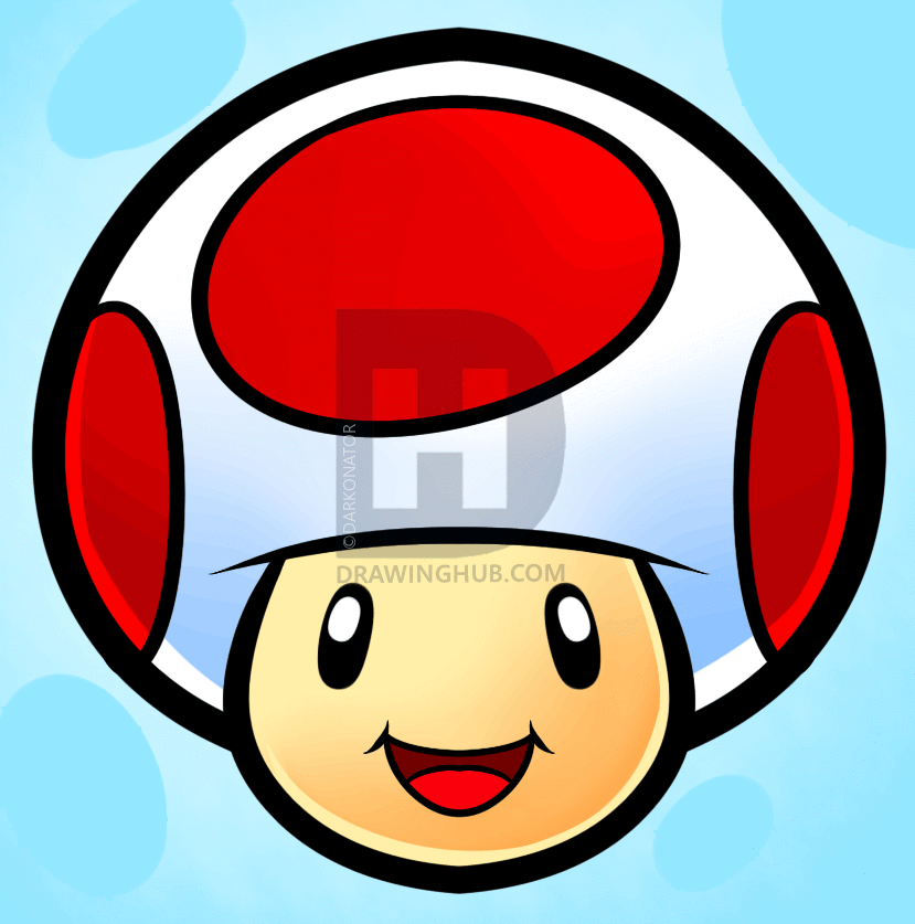 829x837 How To Draw Toad Easy, Step