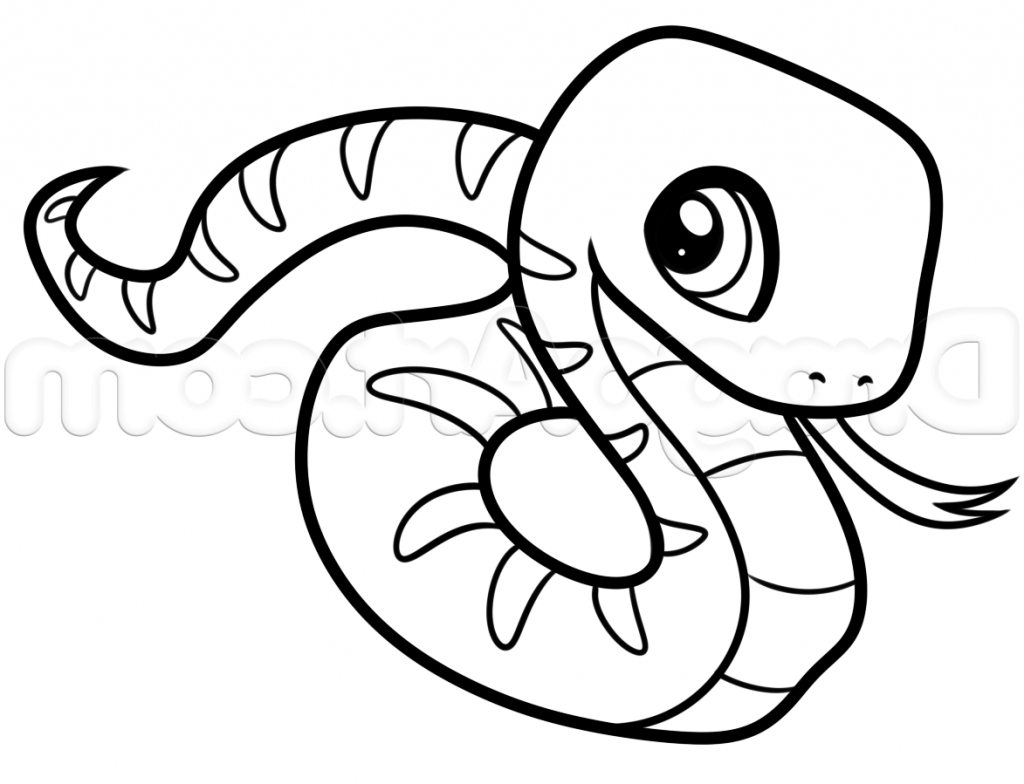 1024x784 Snake Drawing Easy For Free Download