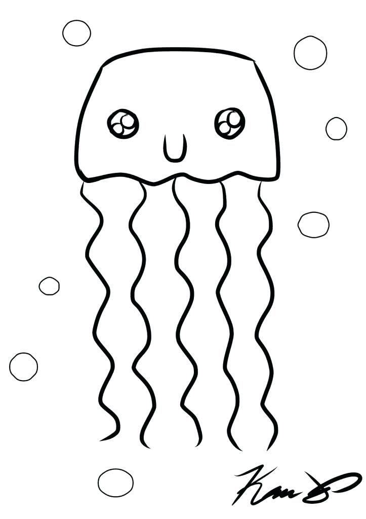 723x1024 Jelly Fish Coloring