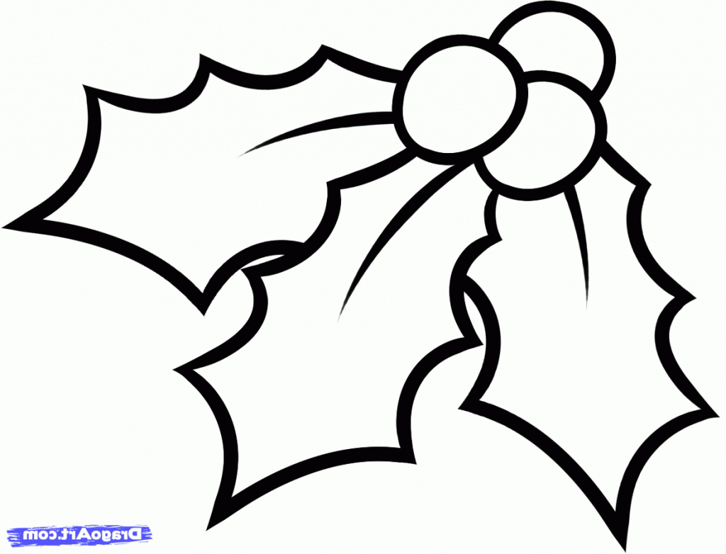 1024x782 Mistletoe Drawing Simple For Free Download