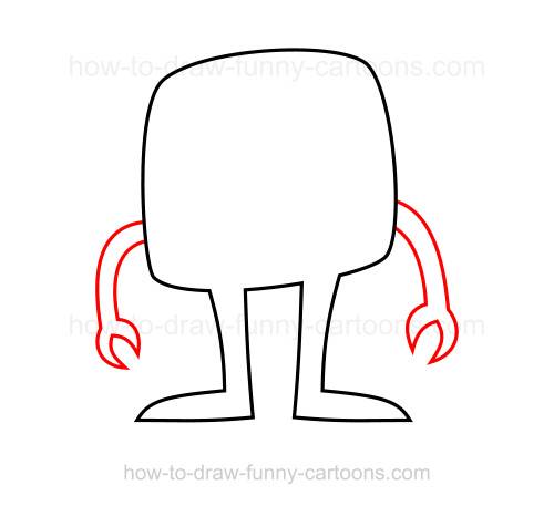 500x457 How To Draw A Monster