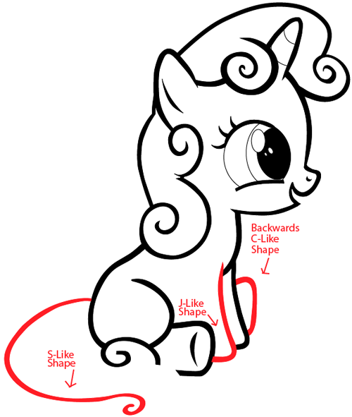 500x591 How To Draw Sweetie Belle From My Little Pony Friendship Is Magic
