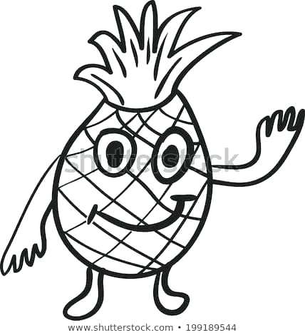 428x470 Simple Pineapple Drawing Image Titled Draw A Pineapple Step Easy