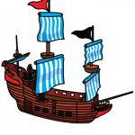150x150 How To Draw A Pirate Ship, Easy Step