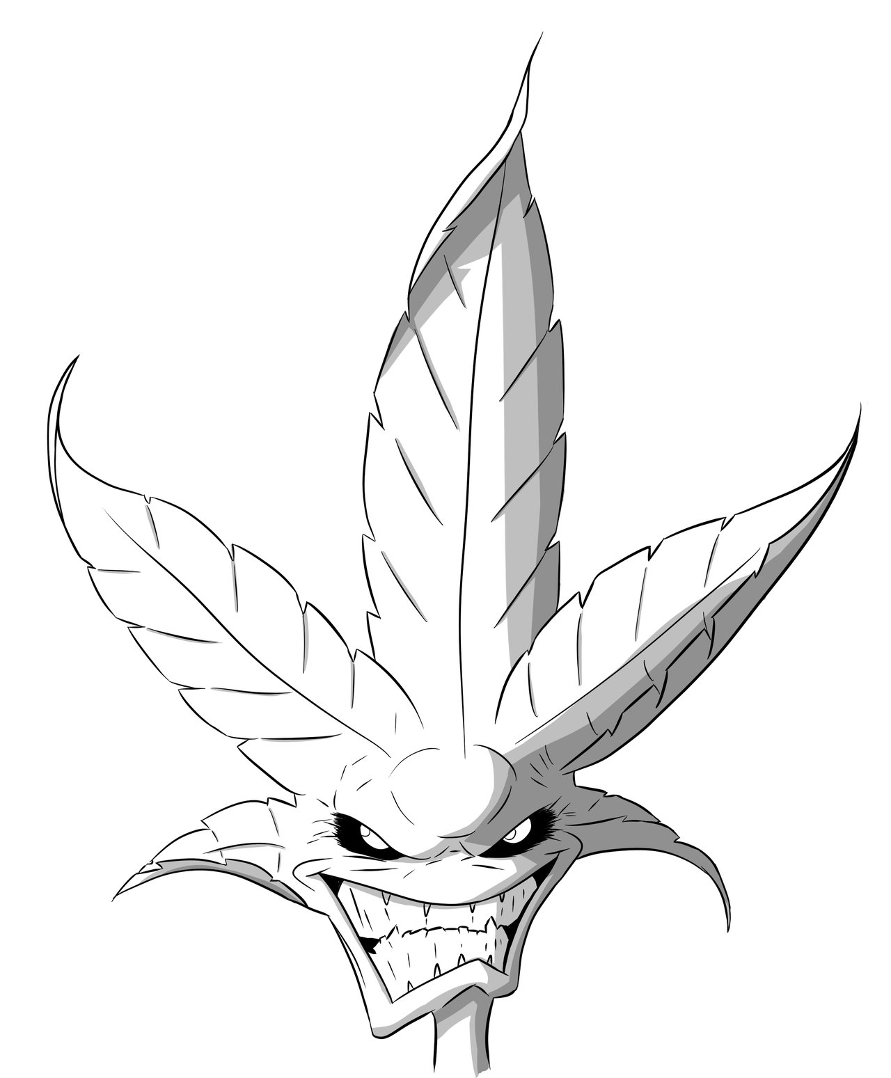 1280x1549 Easy Pot Leaf Drawing