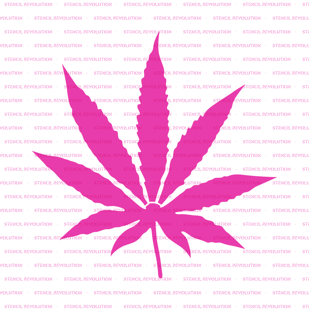 1024x1024 Weed Leaf Stencil